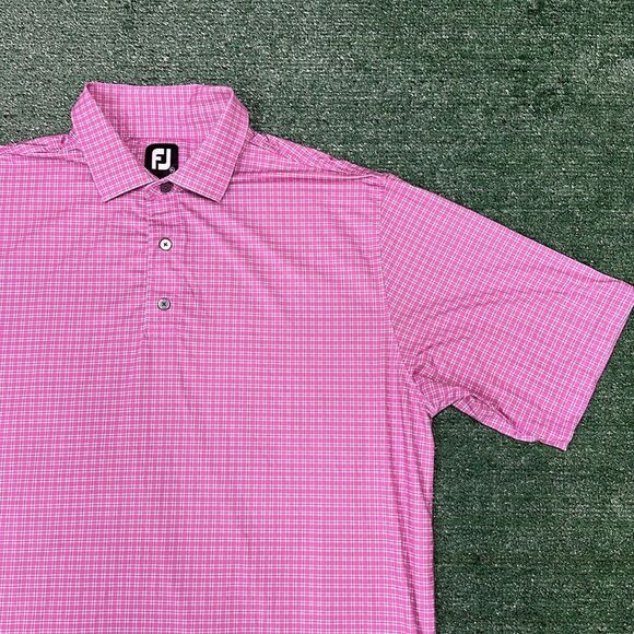 FOOTJOY LISLE PINK GOLF SHORT SLEEVE  POLO MENS XL - Picture 2 of 6
